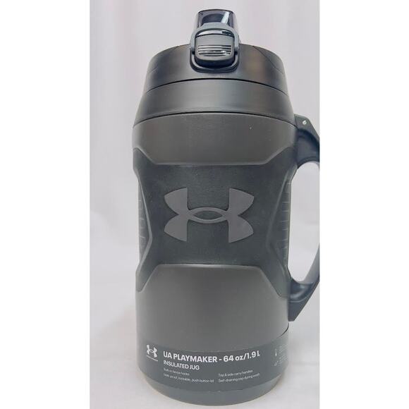 NEW! UNDER ARMOUR 64oz PLAYMAKER JUG JET GREY - Picture 1 of 5